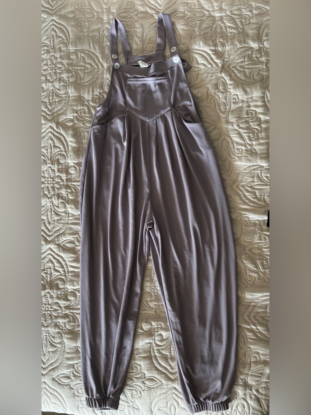 Halara Pockets Waffle Casual Jogger Overalls Size S - NWOT - Picture 6 of 13